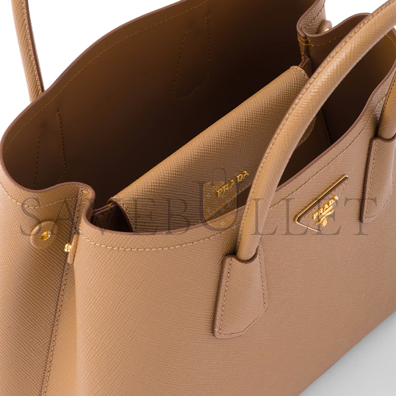 PRADA MEDIUM PRADA DOUBLE SAFFIANO LEATHER BAG 1BG887 (33*25*14.5cm)